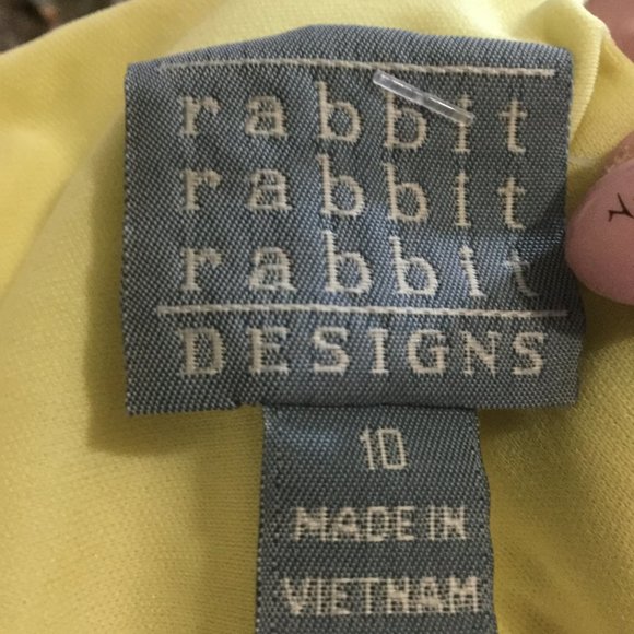 NWT yellow lace dress with lining in dress sleeves sheer bell size 10 - Picture 7 of 7